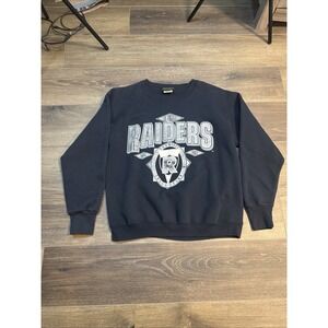 Vintage Los Angeles Raiders Sweatshirt Medium ‎ Made In USA Team NFL 80's 90's
